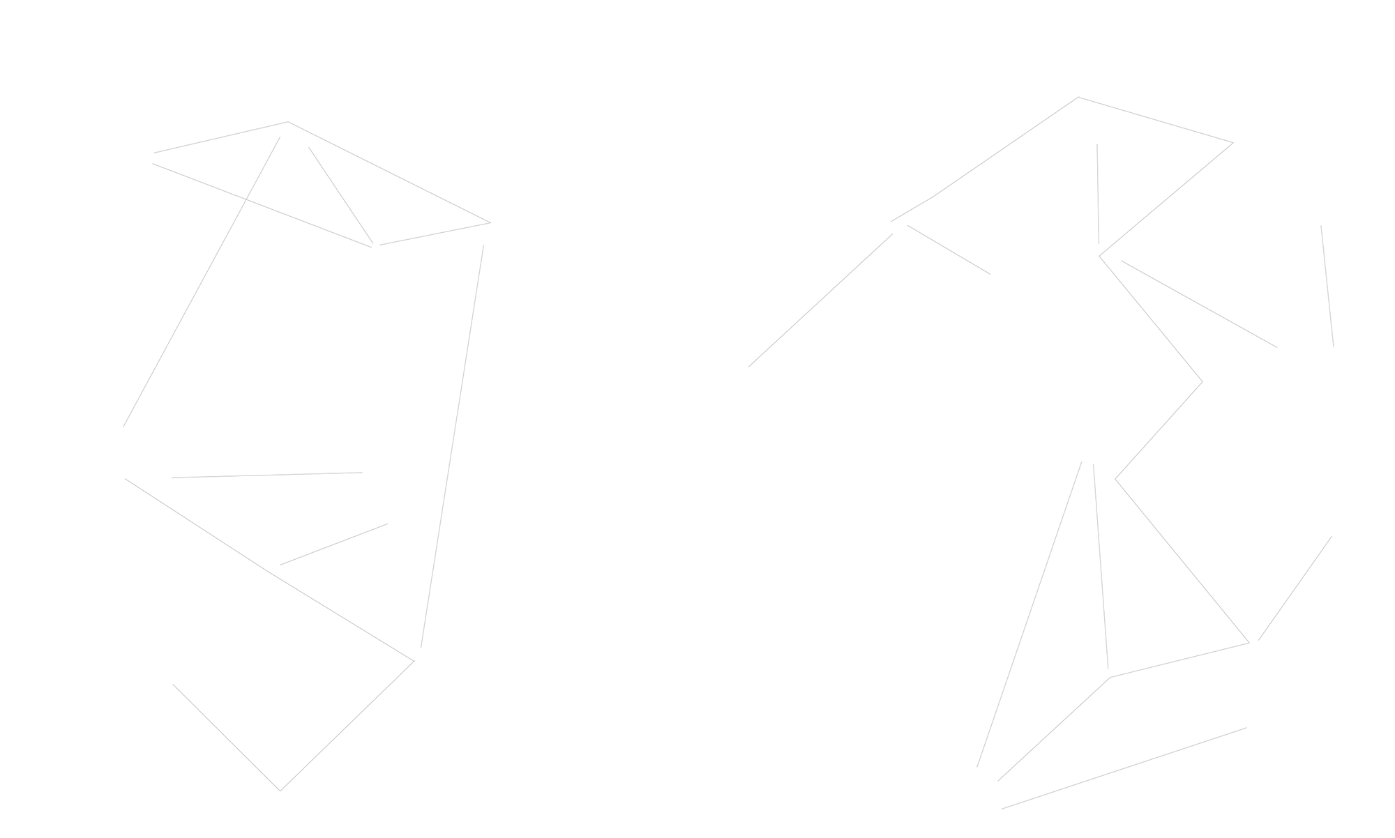 Dunkler Hintergrund mit weißen, vernetzten Linien, die ein abstraktes Netzmuster bilden.