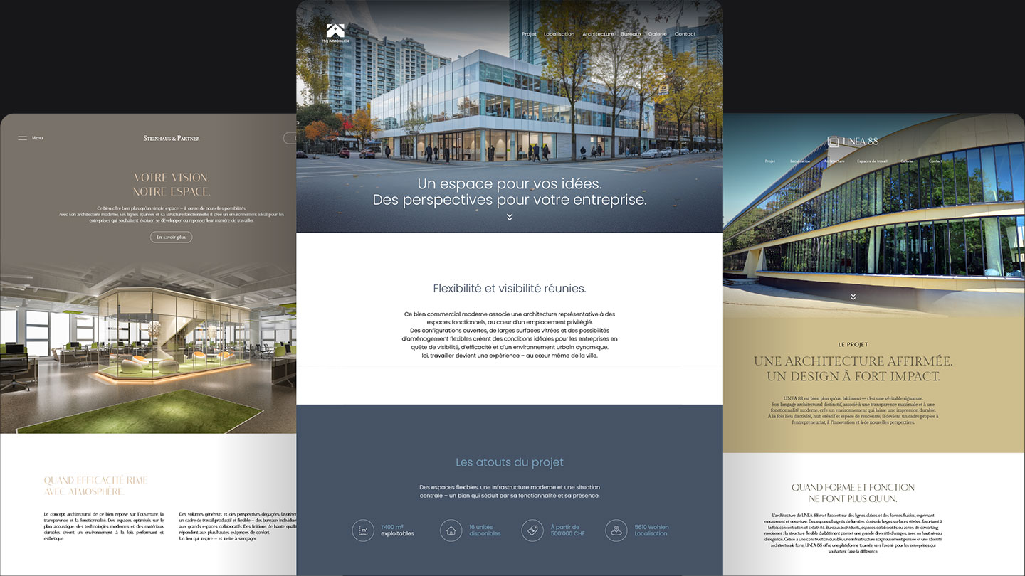 Esempi di progetti immobiliari con architettura e visualizzazioni degli interni