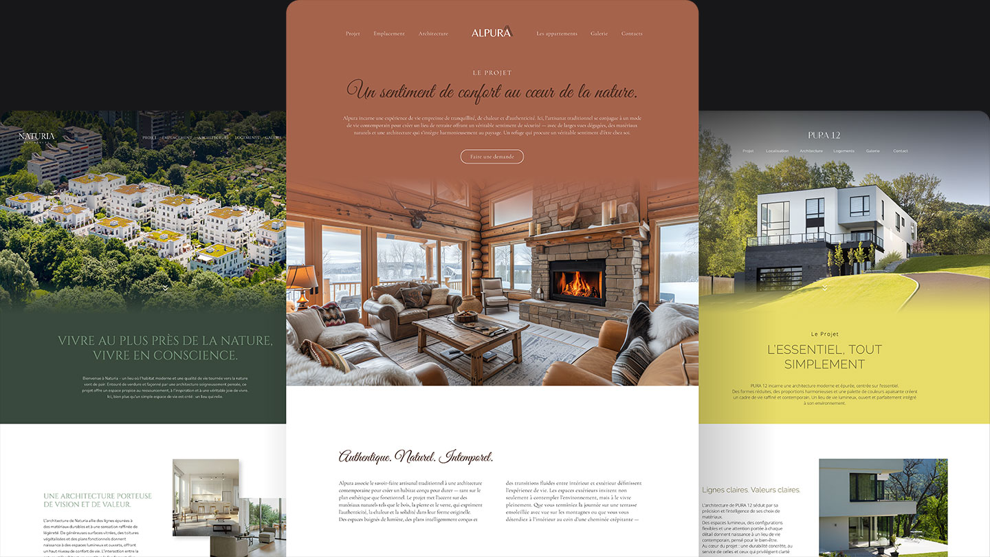 Esempi di progetti immobiliari con architettura e visualizzazioni degli interni