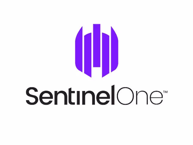 SentinelOne company logo with purple stylized shield above black text.
