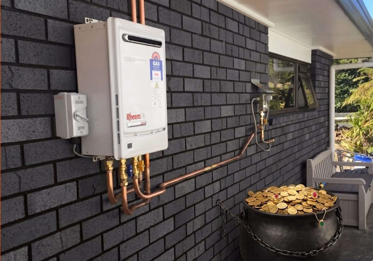 Your Gas Bottle Pad is a Goldmine for a New Heat Pump Hot Water Install