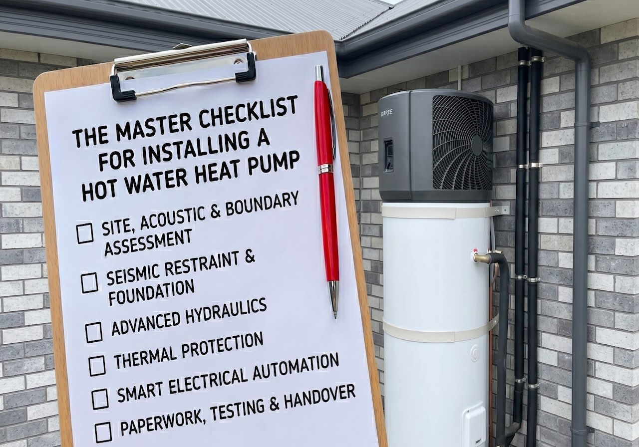 The Master Checklist for Hot Water Heat Pump Installation