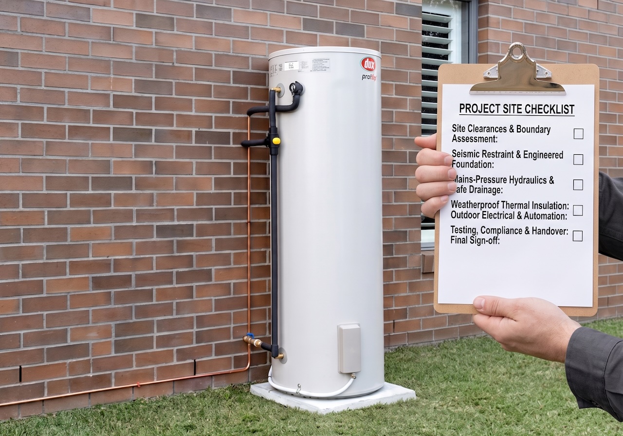 A checklist for installing an outdoor cylinder - Hot Water Shop