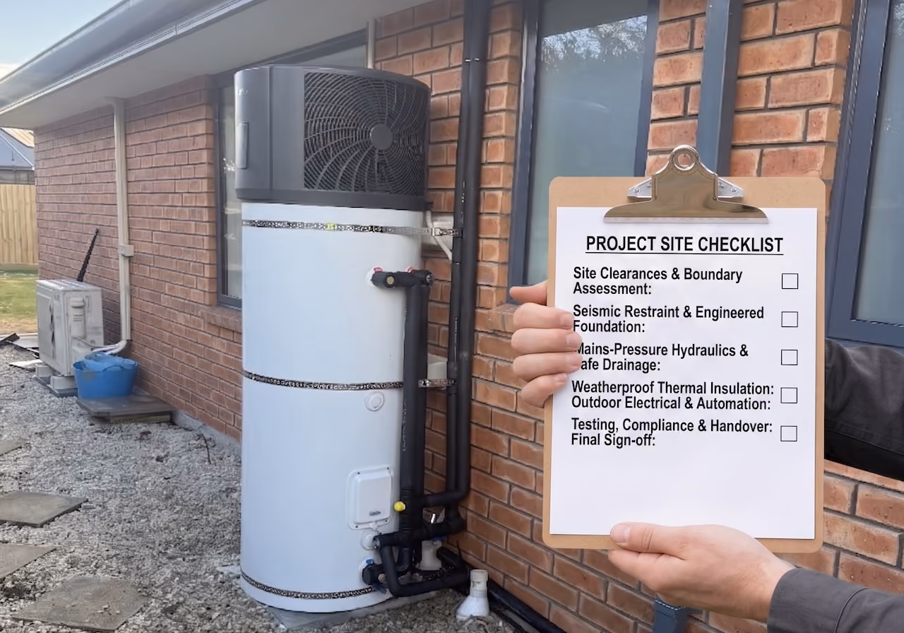 The Master Checklist for Installing an Outdoor Hot Water Cylinder