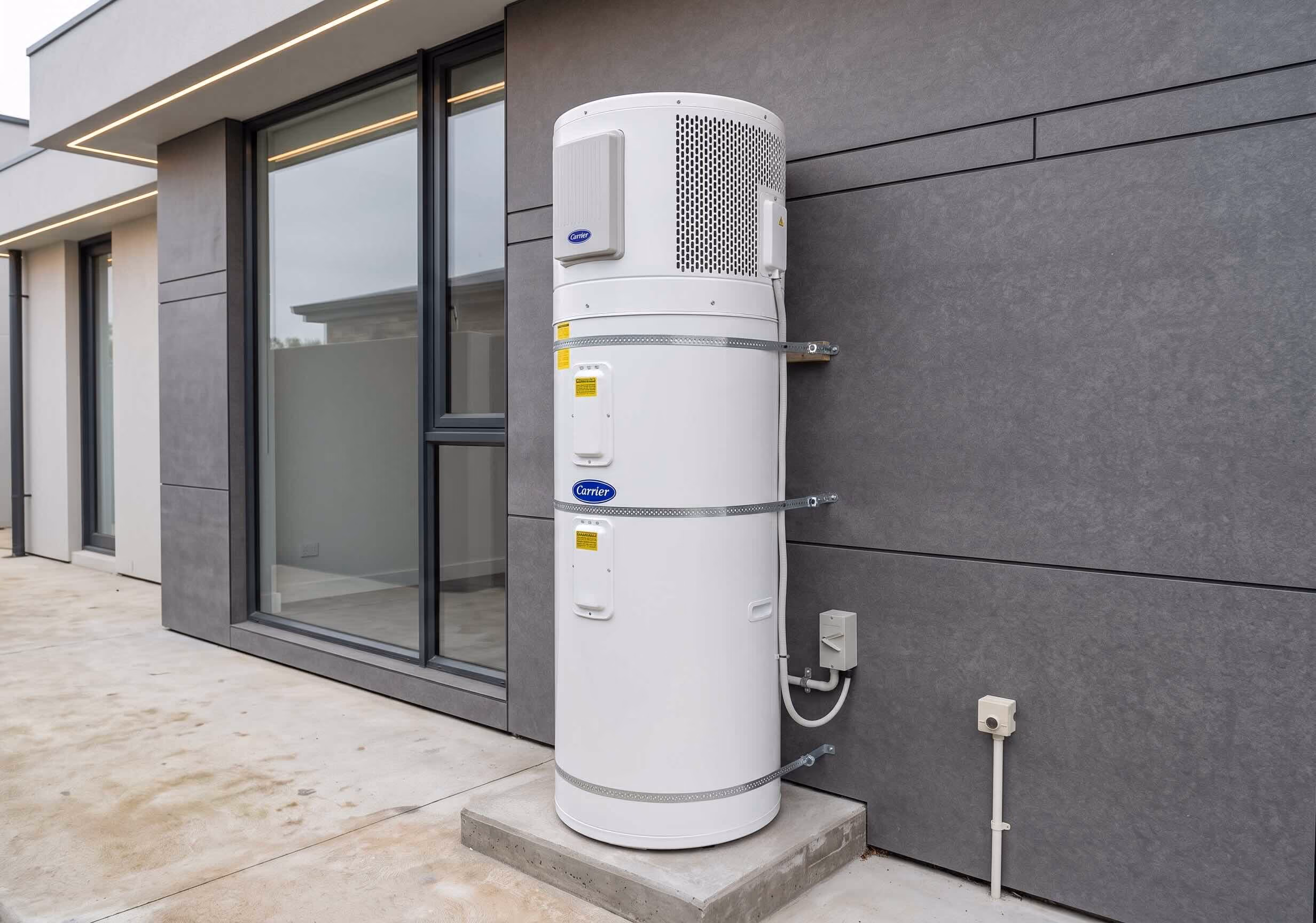 300 litre Family Workhorse - Tim reviews the Carrier Blue Heat Pump Hot Water System