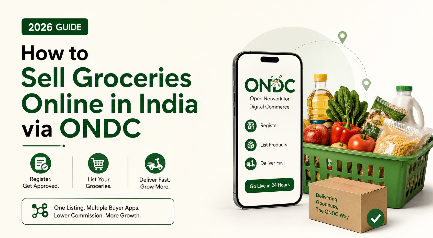 How to Sell Groceries Online in India via ONDC (2026 Guide)