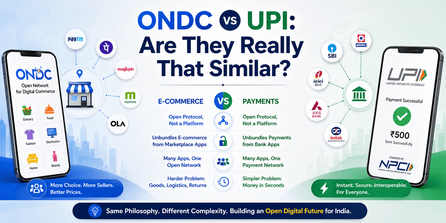 ONDC vs UPI: Are They Really That Similar?