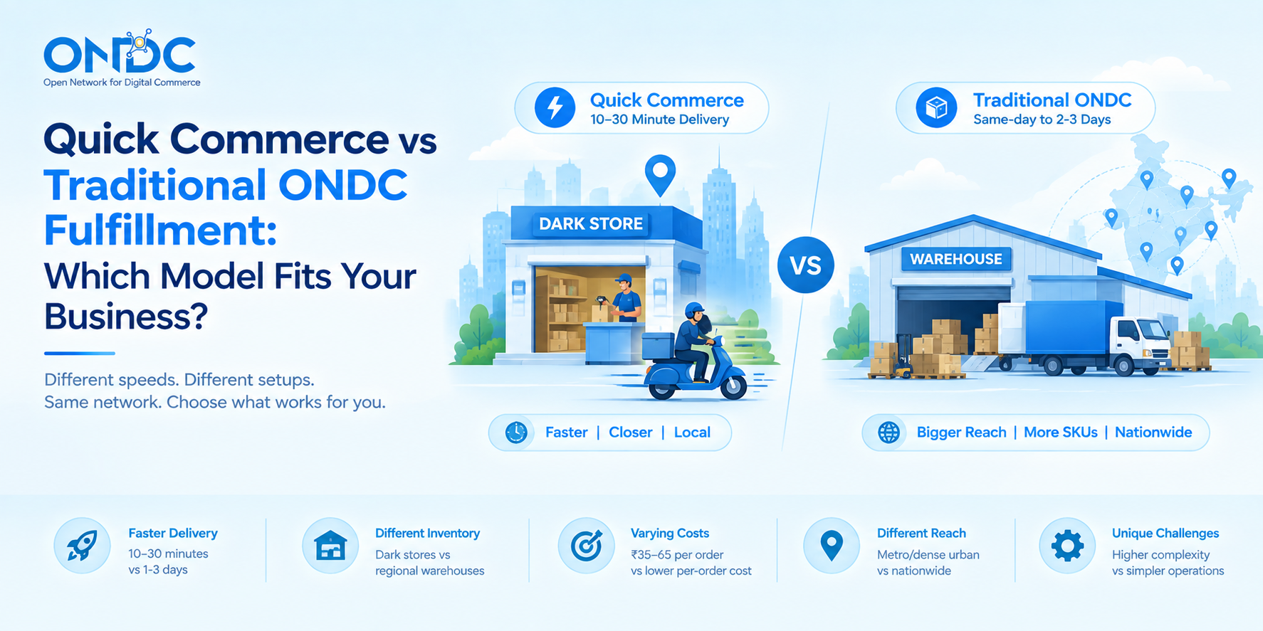 Quick Commerce vs Traditional ONDC Fulfillment: Which Model Fits Your Business?