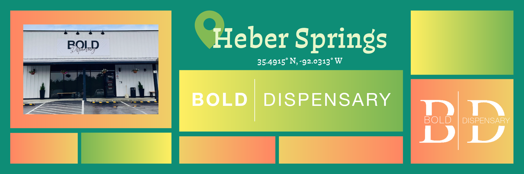 The Source Apothecary craft cannabis products now available at BOLD Dispensary in Heber Springs, Arkansas — featuring hand-poured gummies and a premium vape cartridge, located at 3003 Highway 25B, Heber Springs, AR 72543