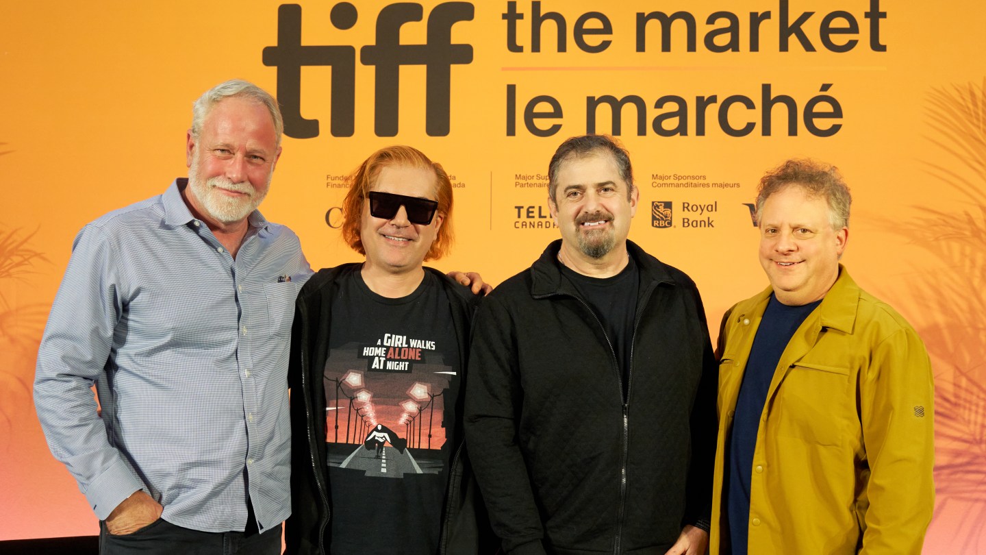 Todd Garner, Reza Sixo Safai, Paul A. Kaplan and Mark Torgrove at the Toronto International Film Festival.