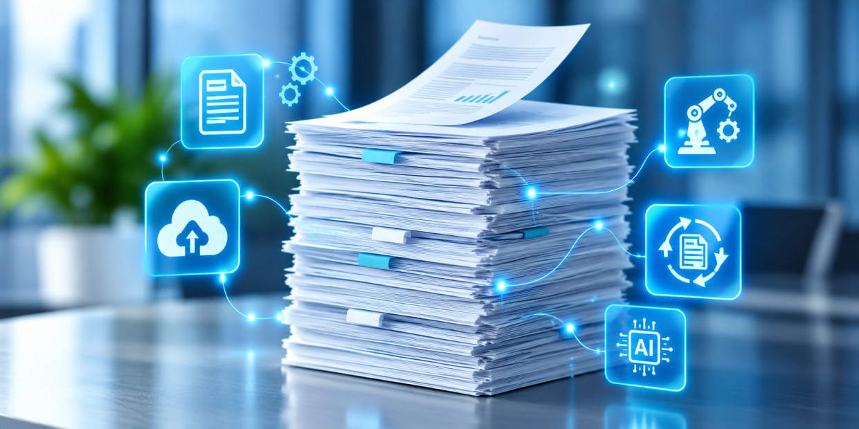 AI extracting data from digitized documents