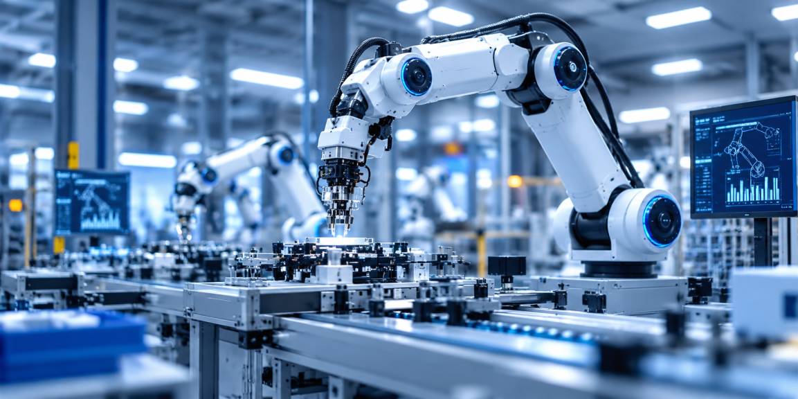 Robotic assembly line using computer vision for inspection