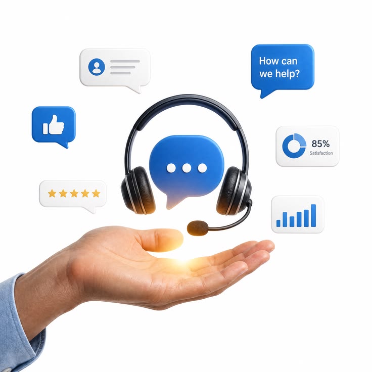 Customer support agent assisted by an AI chatbot