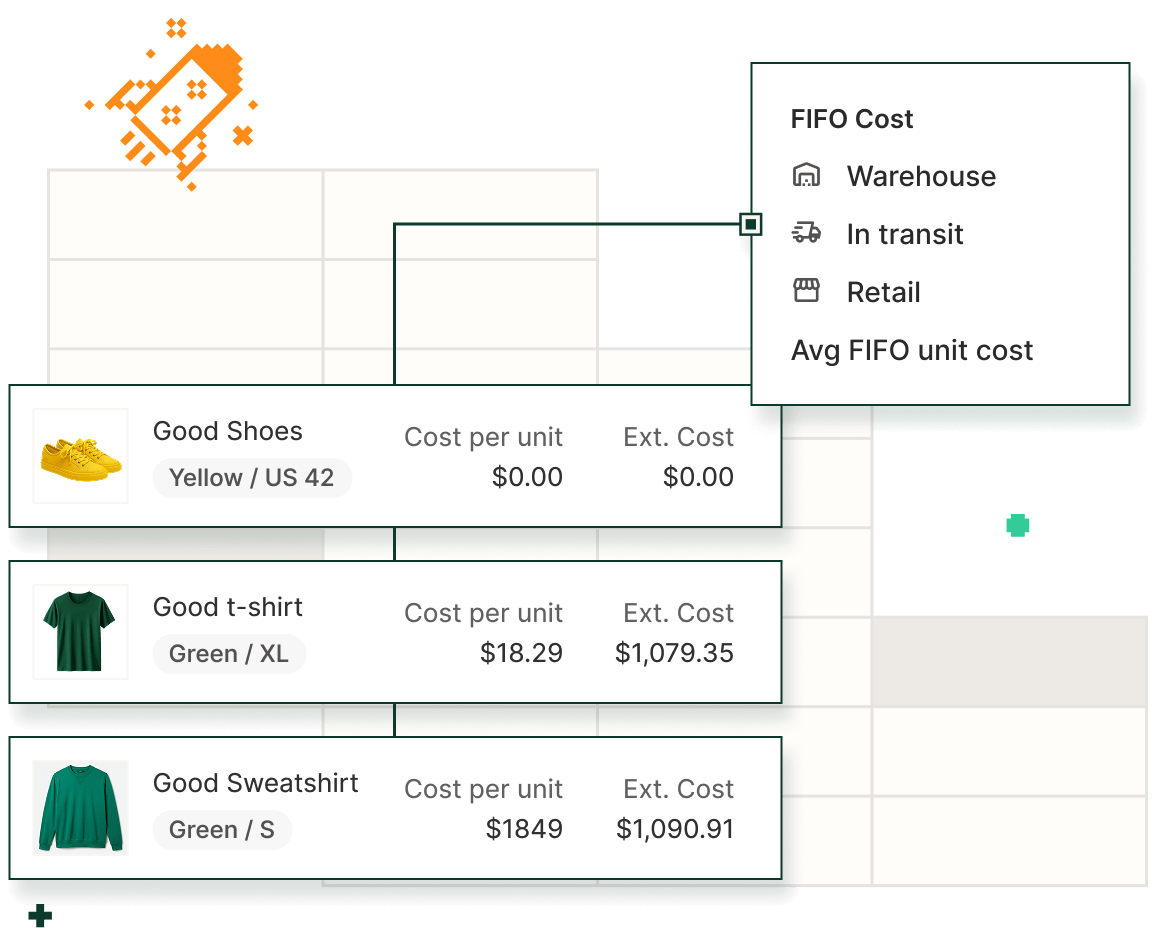 Photo collage illustration of Austin, TX’s Barton Springs pool on a bright, sunny day. Fun pixel images and dithered shapes are layered over, including a prickly pear cactus, an armadillo, and a flower. The background has a subtle grid, evoking a spreadsheet.