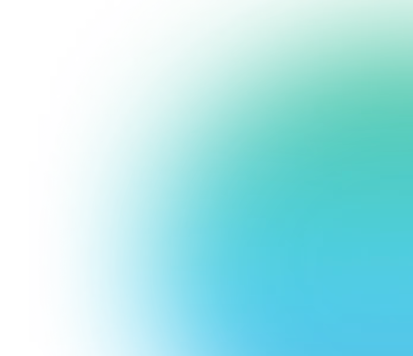 Abstract green and teal gradient background with soft circular patterns.