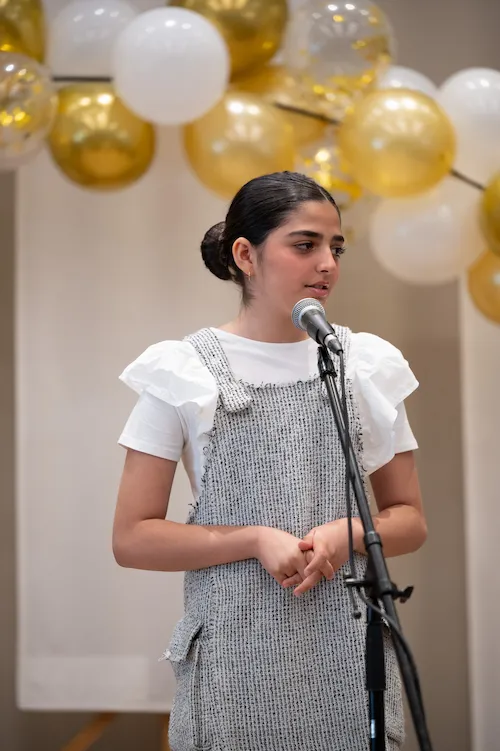 Young singing student at Cadenza Academy