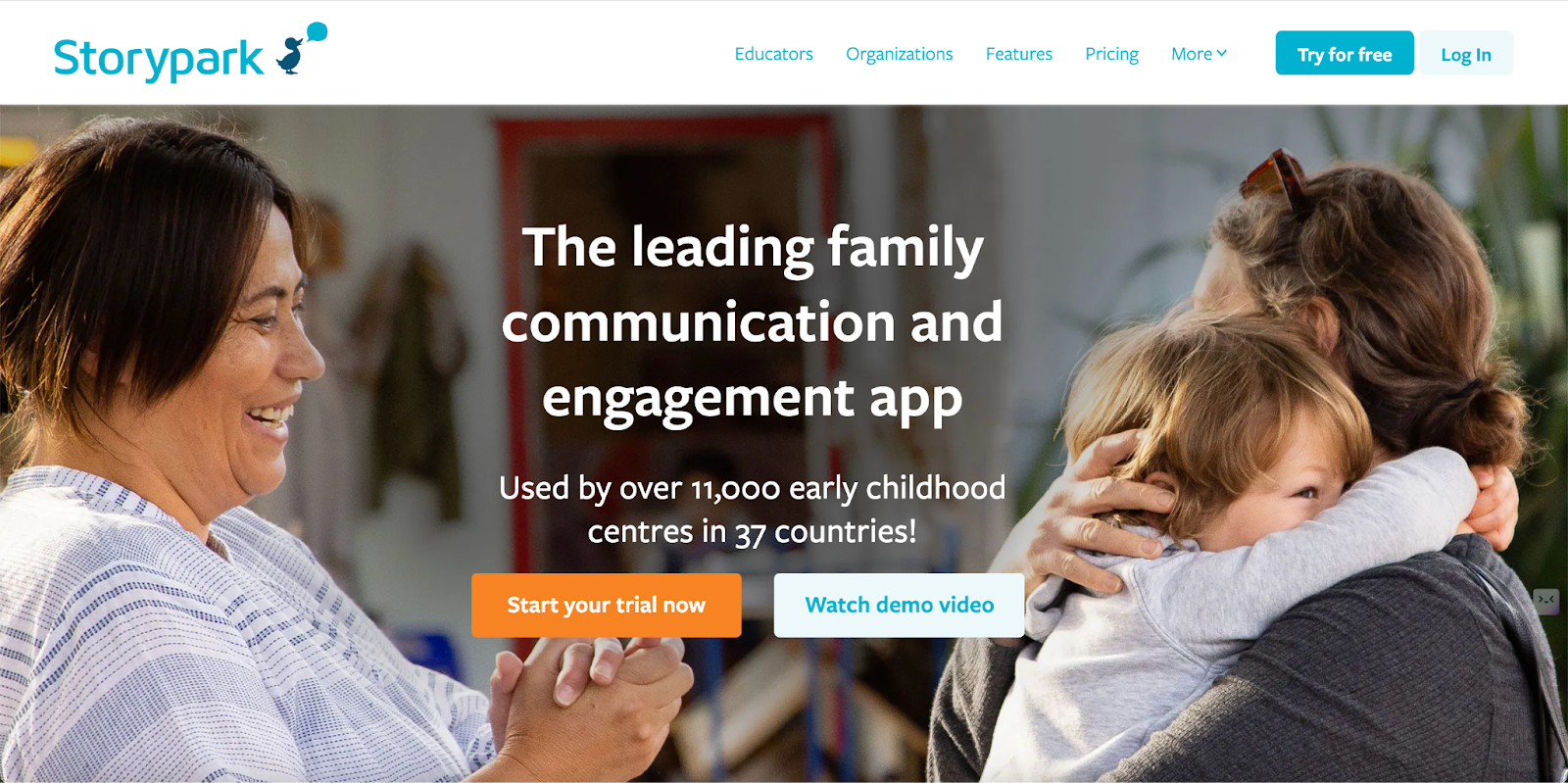 The homepage of Curriculum Genie by Learning Genie