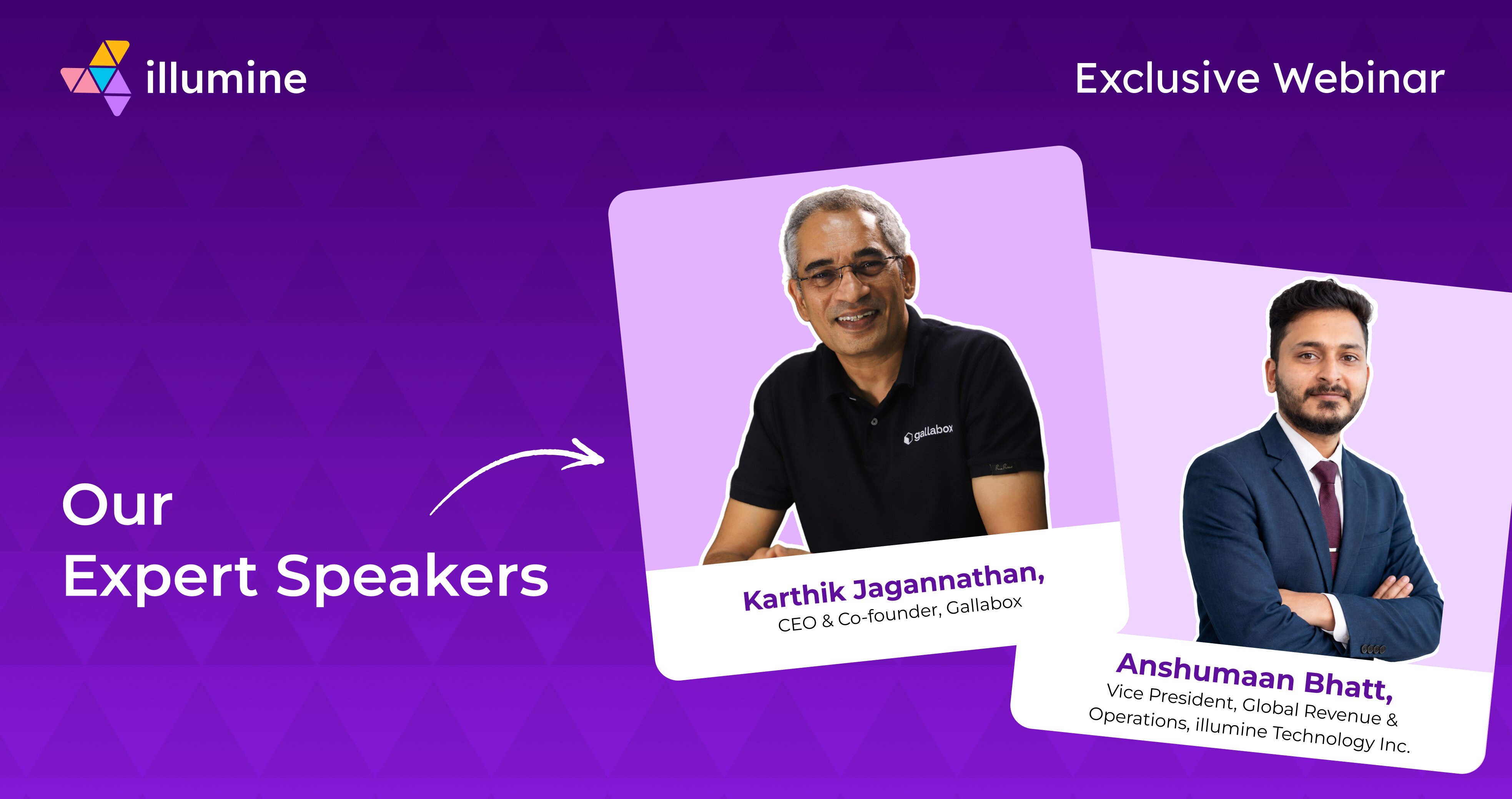 From Enquiry to Enrolment #2 webinar speakers Karthik Jagannathan and Anshumaan Bhatt