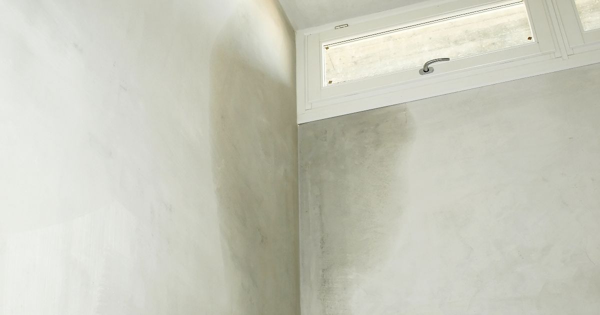 Damp moisture on a wall