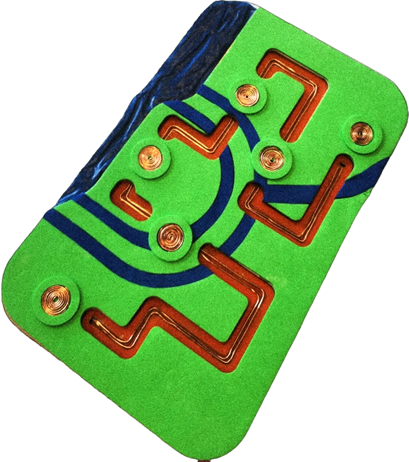 Top down view of the final Metro Mates product board