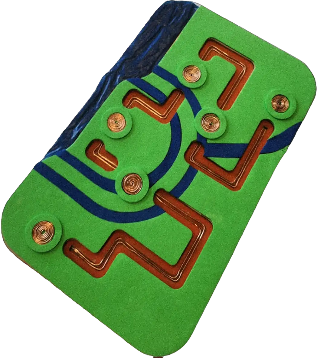 Side view of the final Metro Mates product board