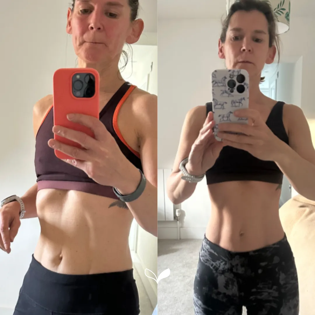 Sculpt 26 results — RWL member before and after 6 weeks of home fat loss workouts