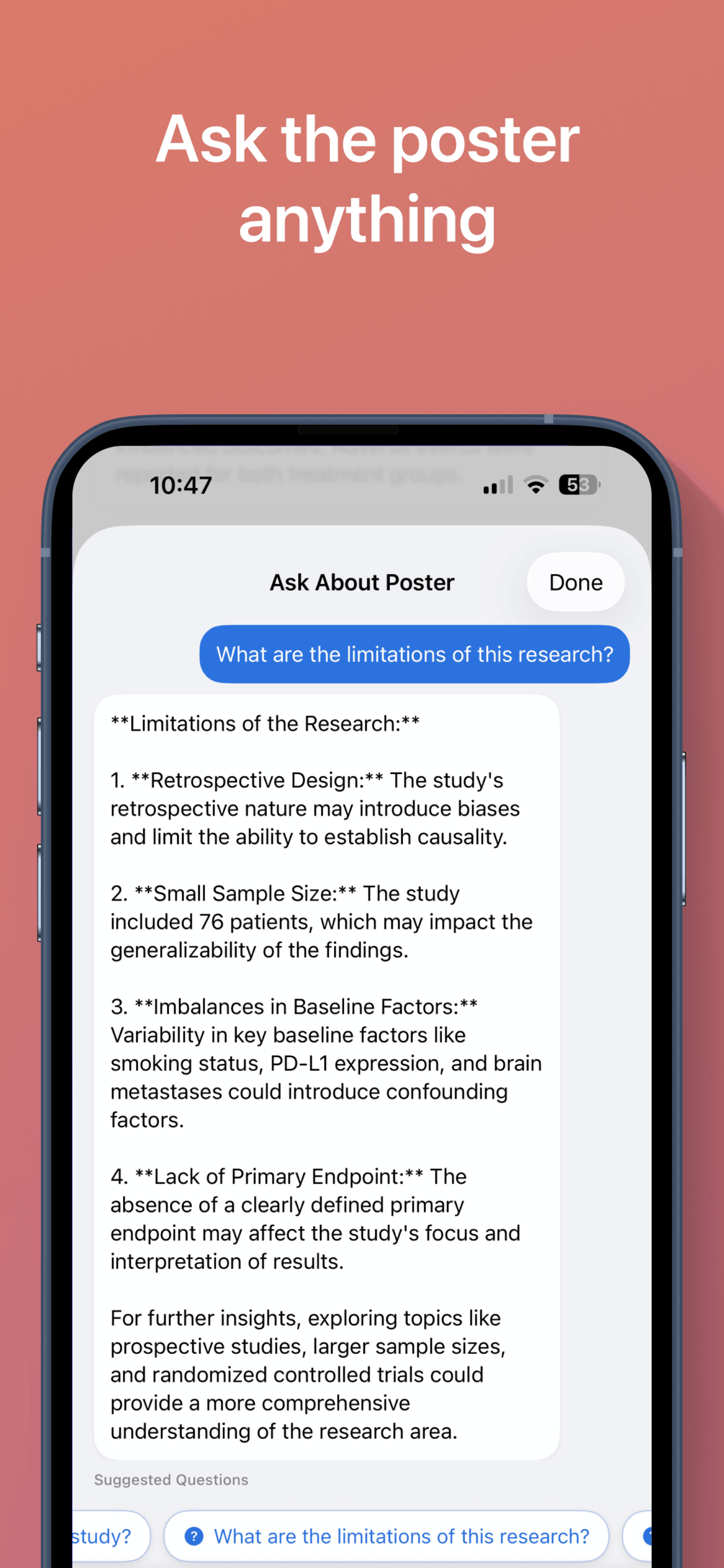 Chat with a poster