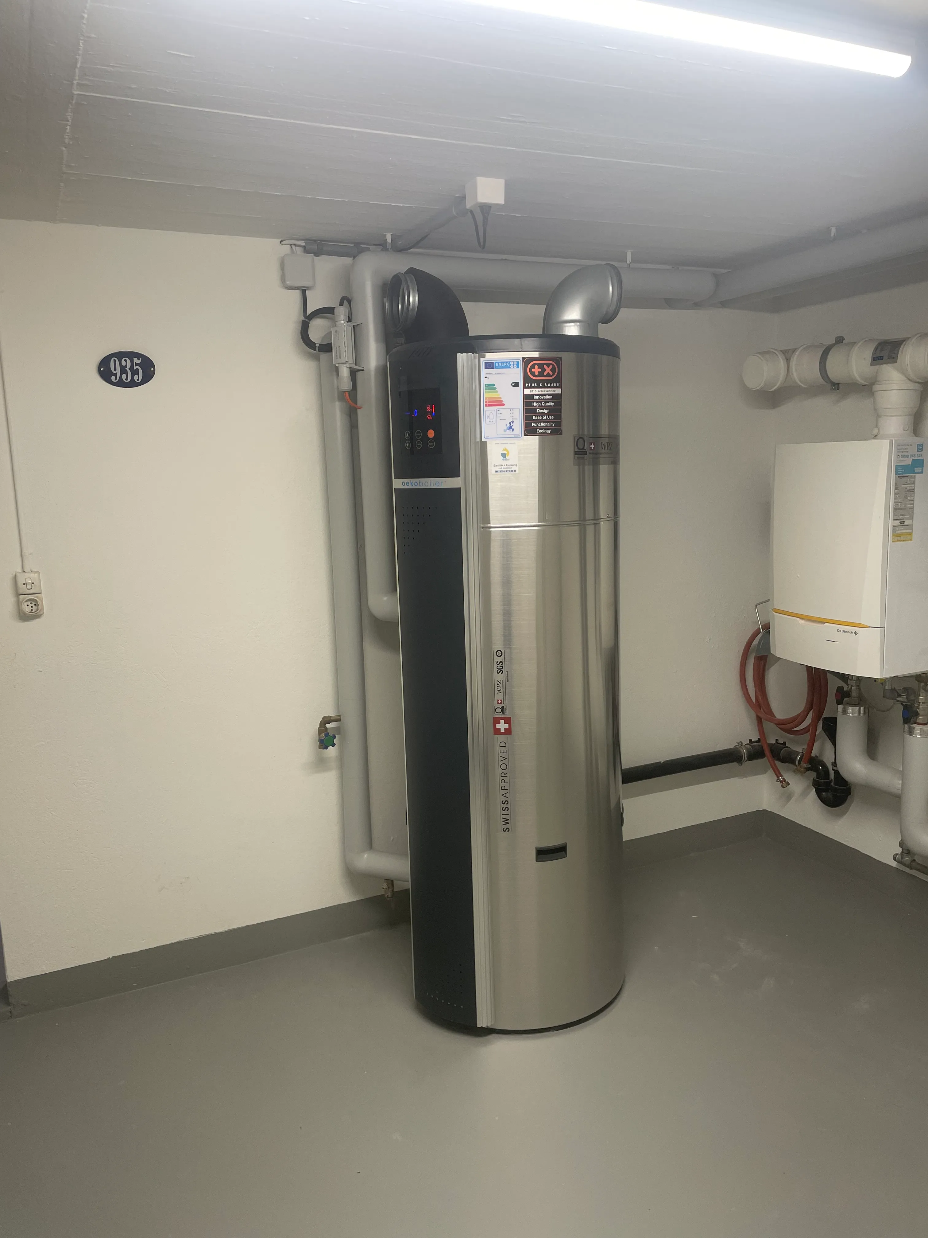 Wärmepumpenboiler im Keller