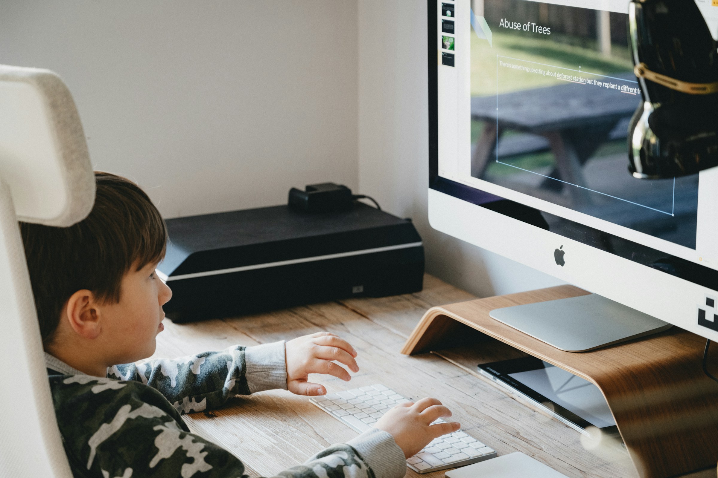 Young Boy Learning - Summative Assessment Technology Tools