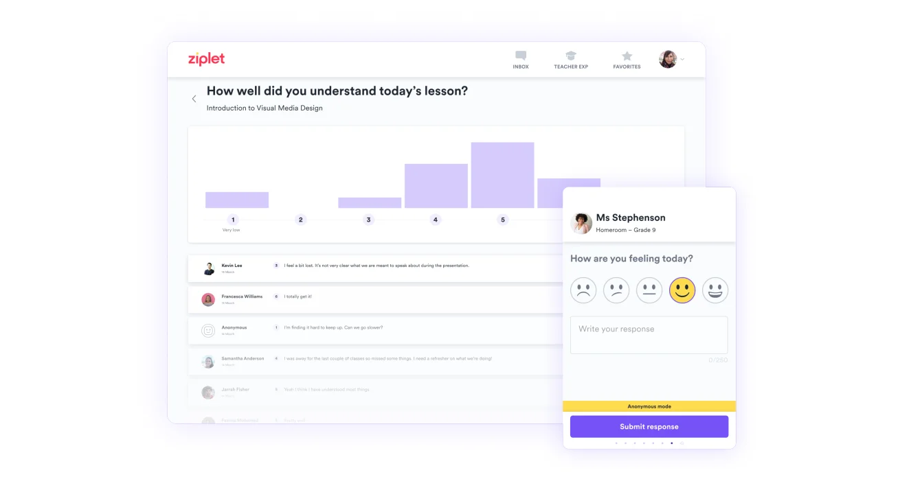 Student Check-ins | Ziplet