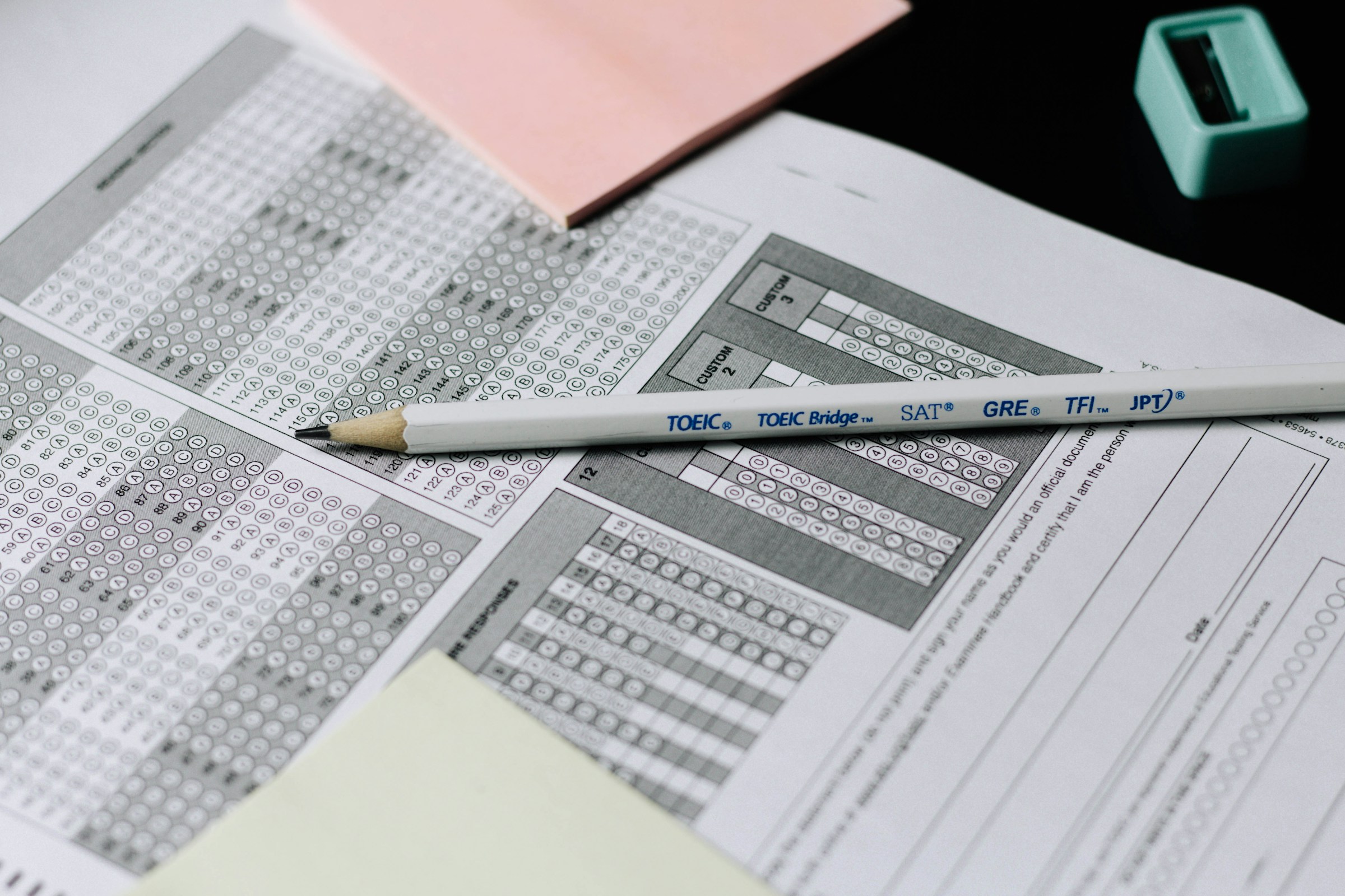 Multiple Choice Exam Sheet - Summative Assessment Technology Tools