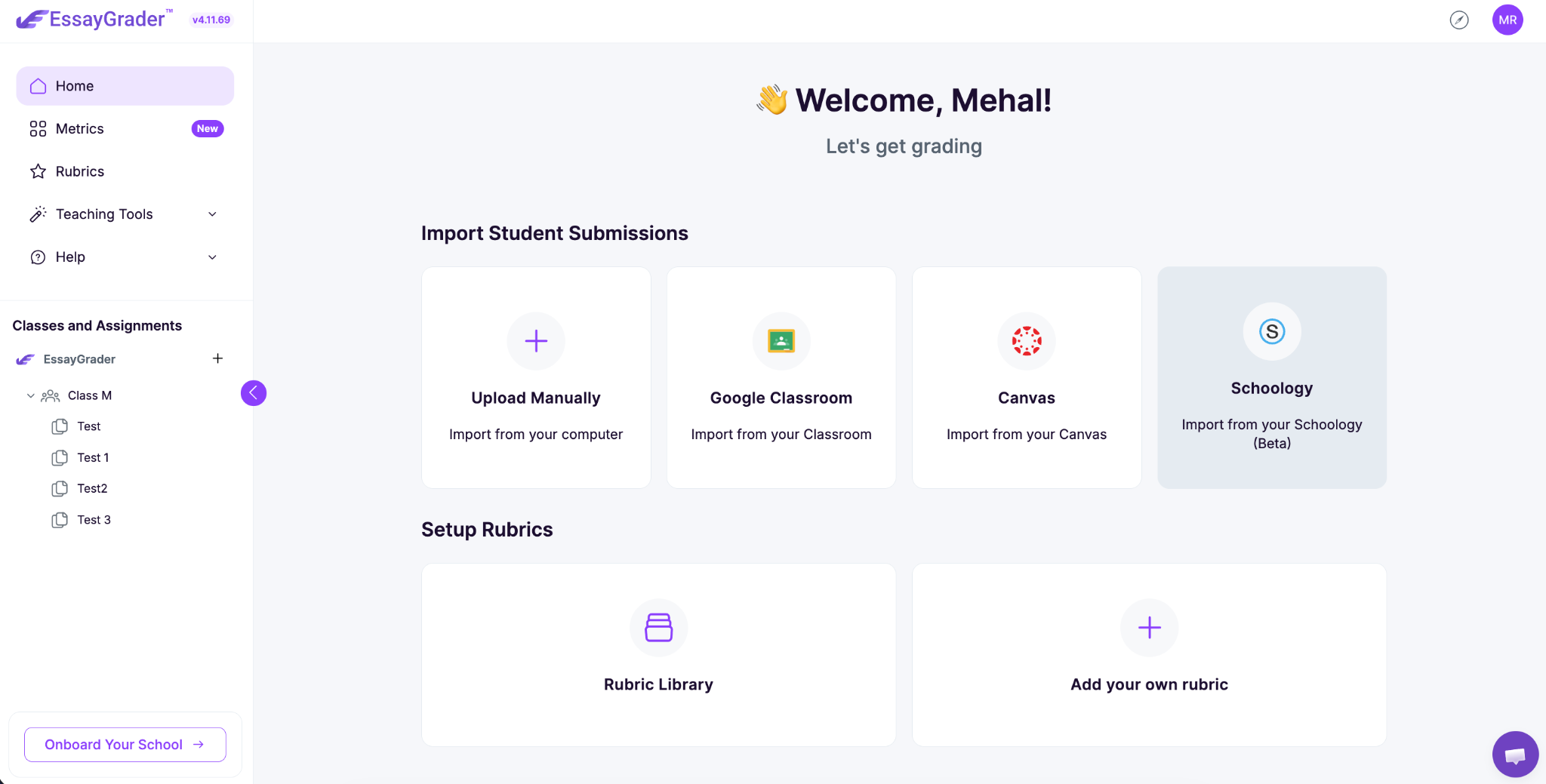 EssayGrader LMS integrations.