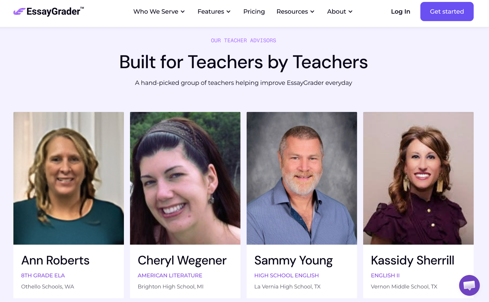 Teachers that help improve EssayGrader AI tool.