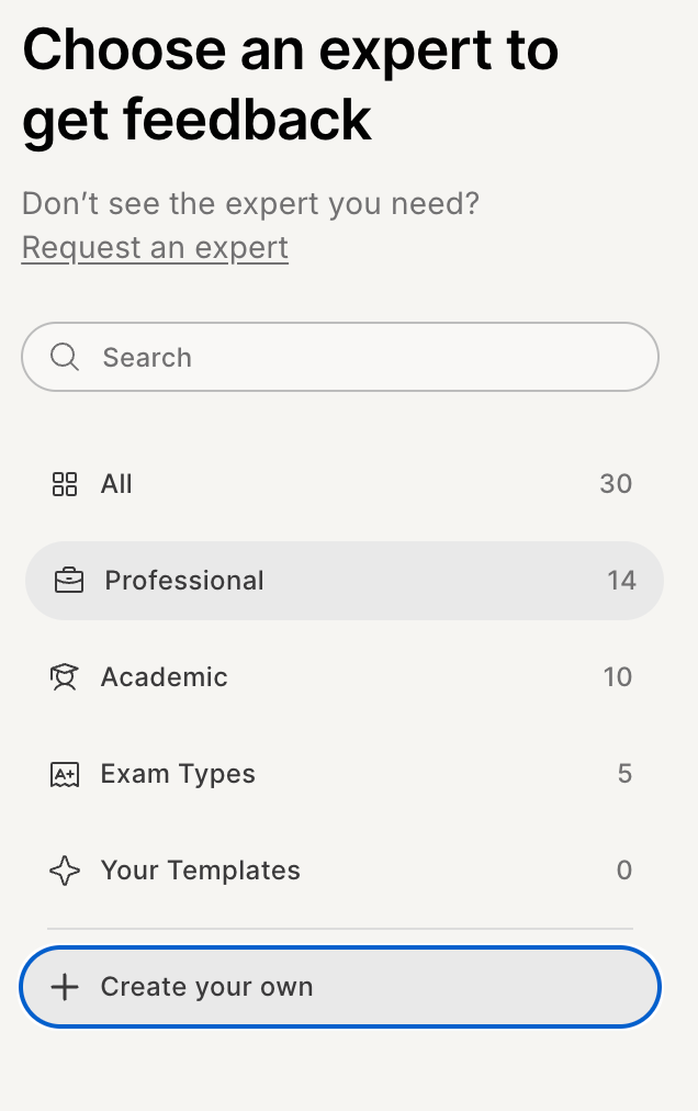 Creating a rubric in GPTZero.