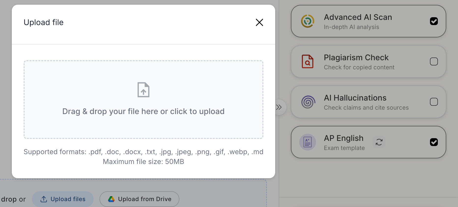 How to add submissions in GPTZero AI reviewer.