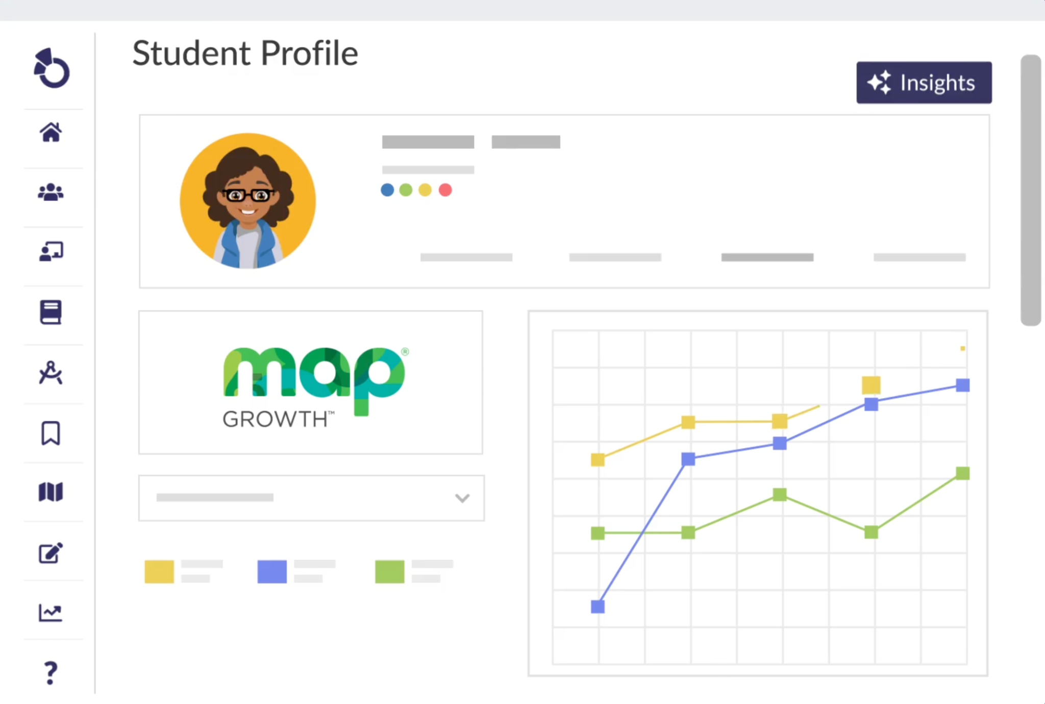 Student profile in Otus.
