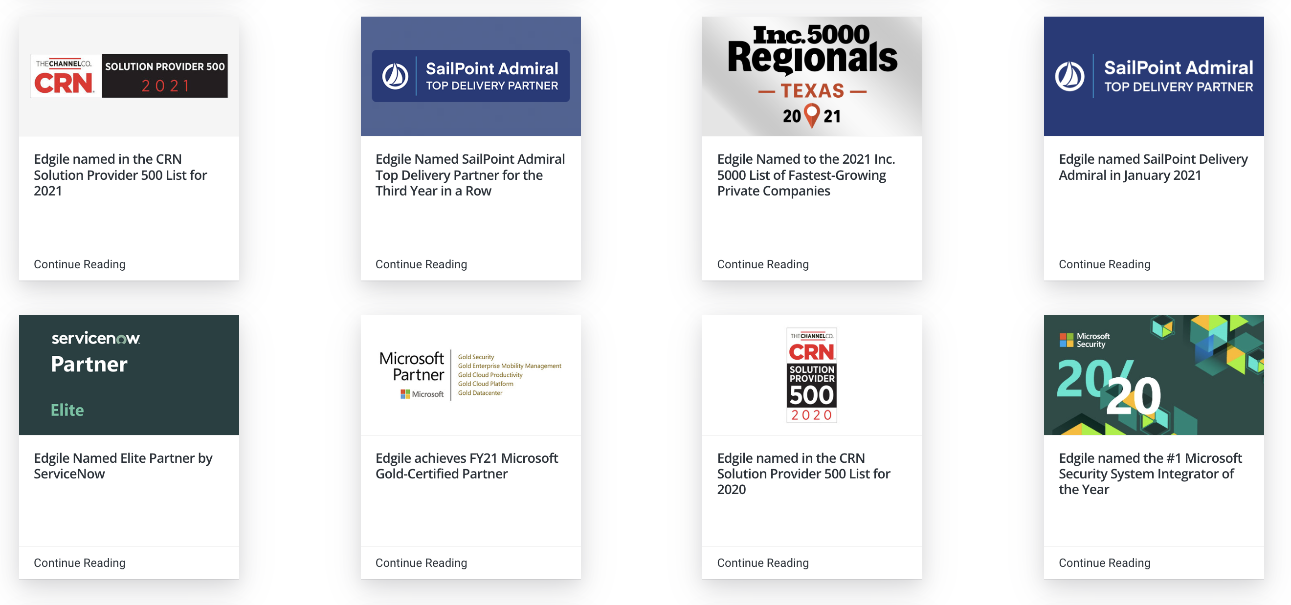 Edgile awards program, example 2