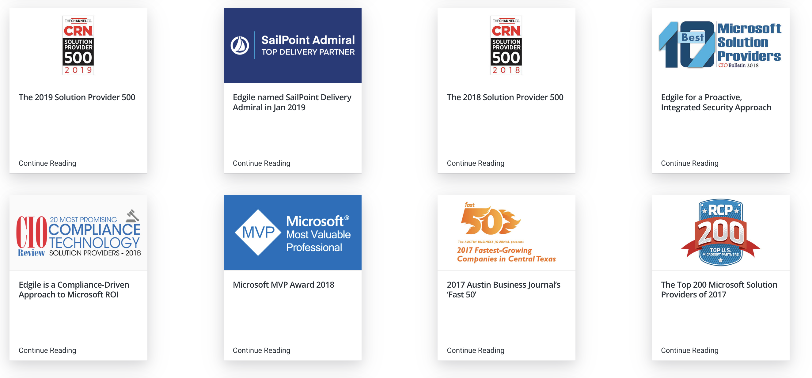 Edgile awards program, example 4