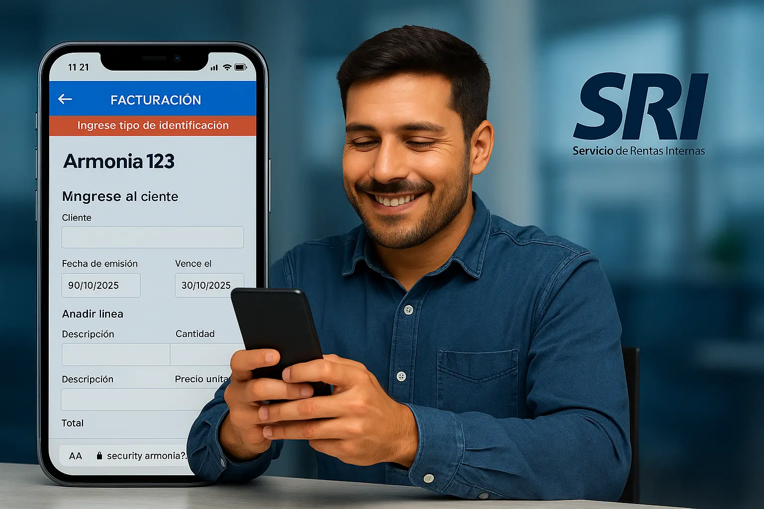 Cómo facturar electrónicamente desde tu celular en Ecuador paso a paso