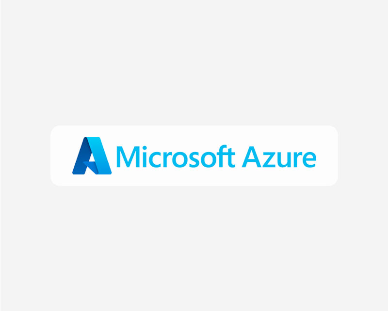 Ein Bild mit dem Microsoft Azure Logo.