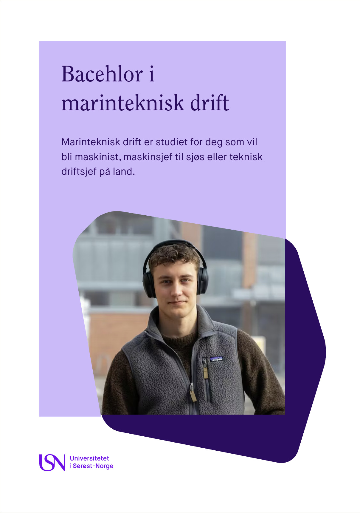 Flyer for Universitetet i Sørøst-Norge