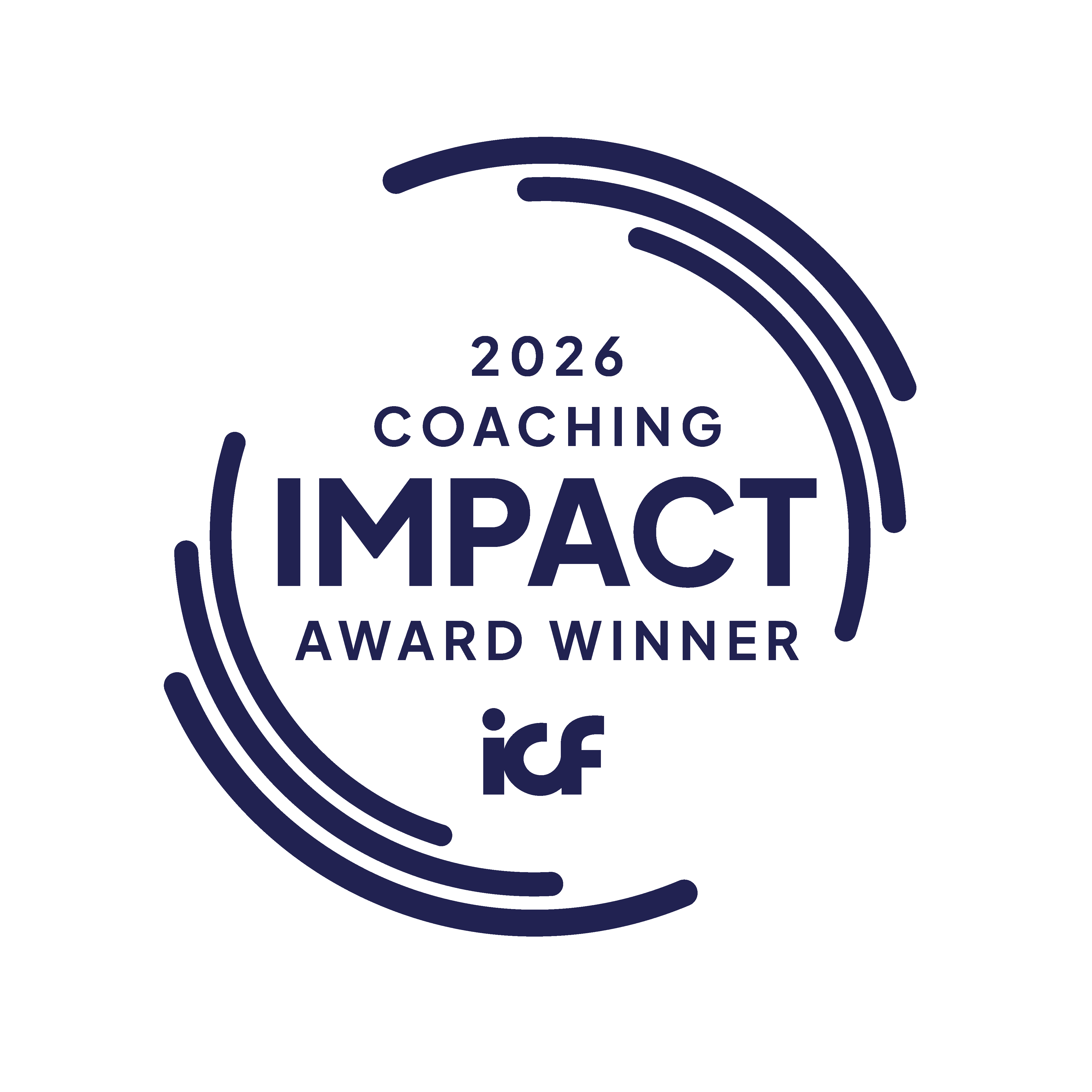 2026 ICF Coaching Impact Award Winner medal