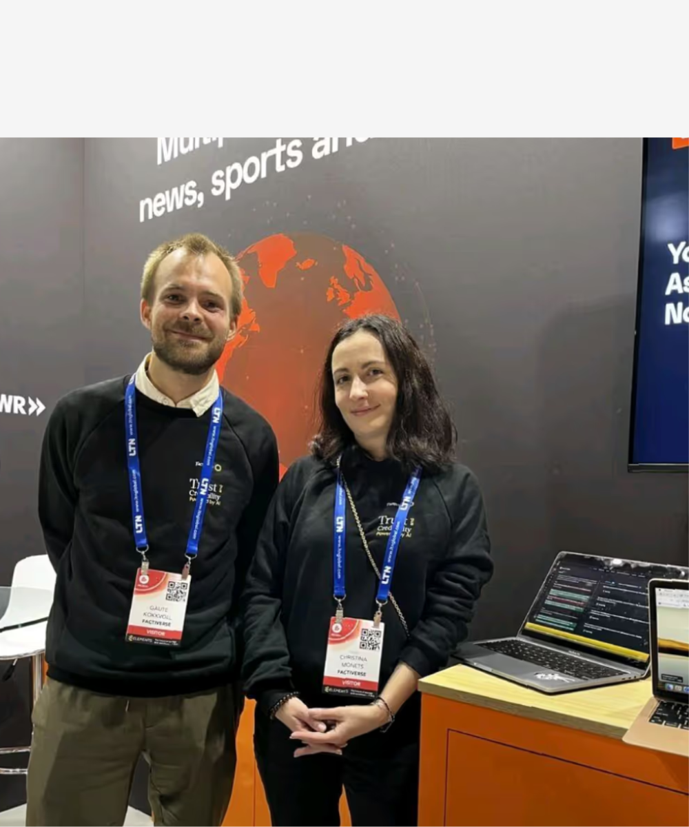 Gaute and Christina at IBC with Wolftech