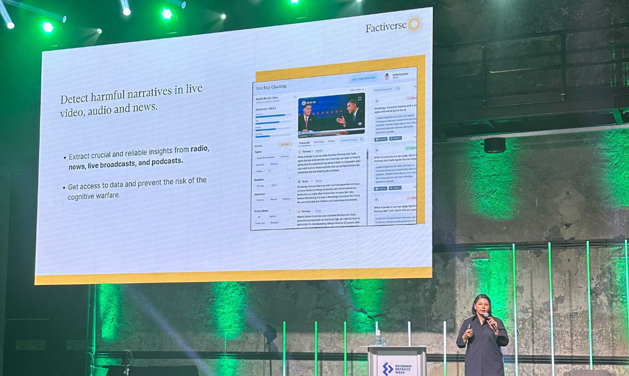 Maria Speaking at an event