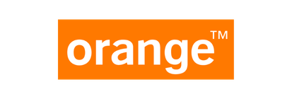 Orange logo with white text and TM symbol on an orange background.