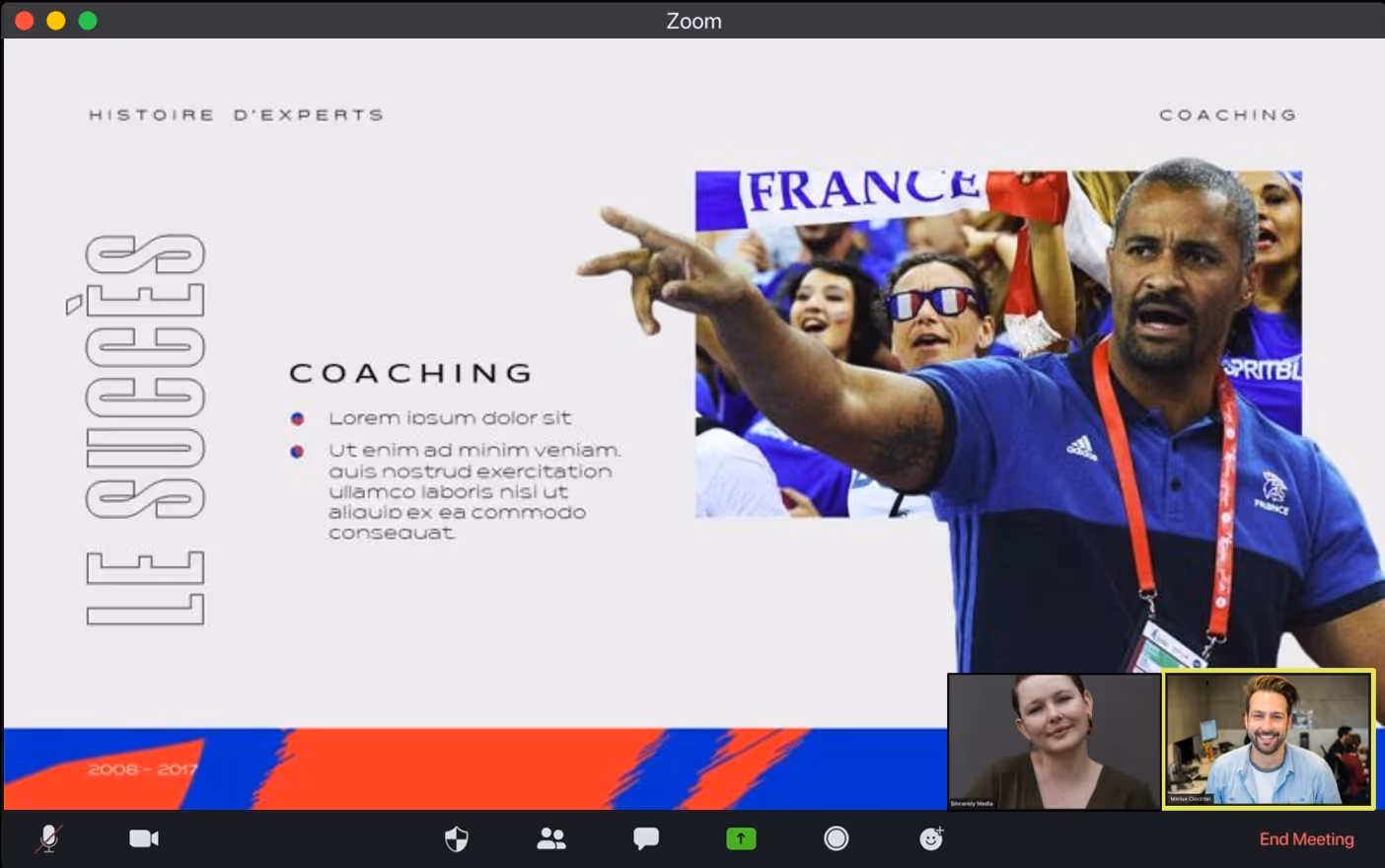 mprez presentation adidas visoconference agence powerpoint