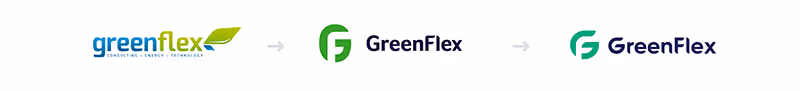 évolution logo greenflex agence powerpoint mprez