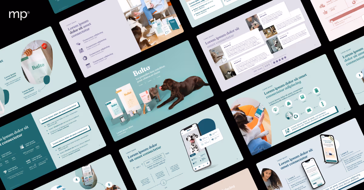 Identité pitch deck Balto