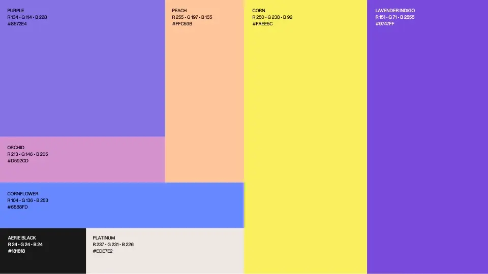 Palette chromatique exemple