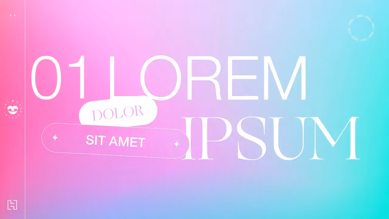 Accent sur la typographie et la palette chromatique